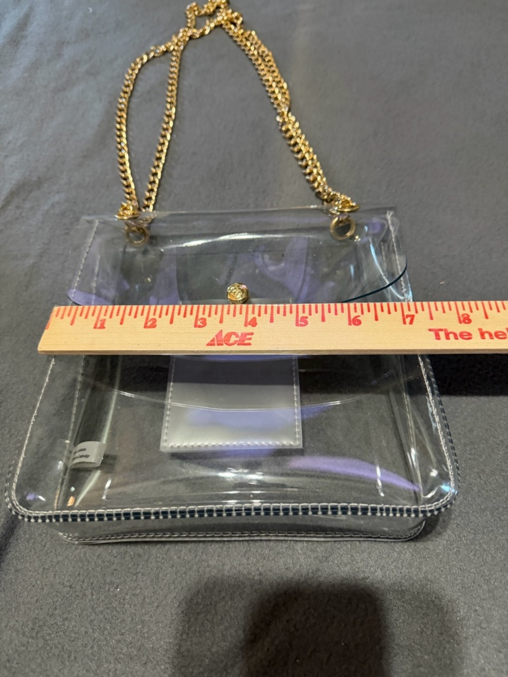 Kendra Scott Clear Chain-Handle Shoulder Bag Purse - Picture 5 of 9